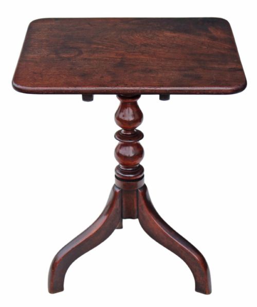 fig 1. Georgian mahogany tilt top supper tea table