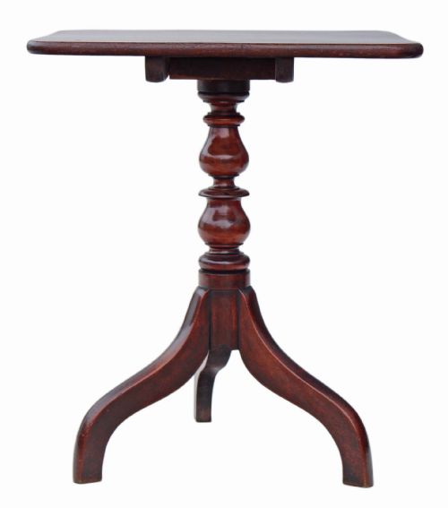 fig 2. Georgian mahogany tilt top supper tea table