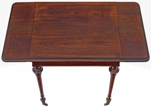 Victorian Rosewood Sofa Table Side