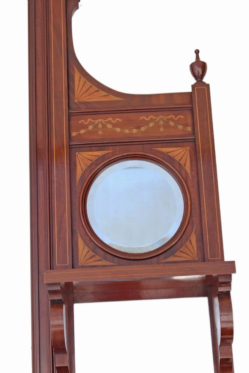 fig 2. Victorian inlaid mahogany overmantle wall mirror