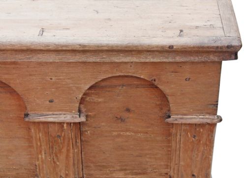 fig 2. Georgian pine mule chest coffer ottoman log basket