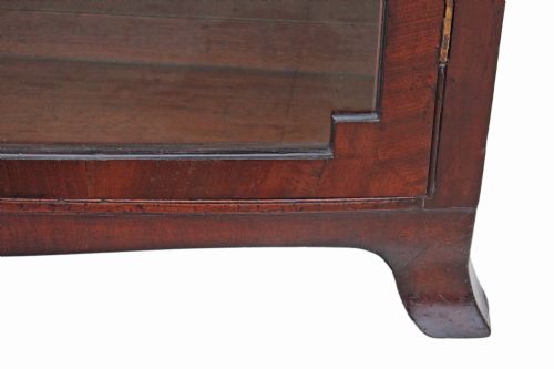 fig 1. Victorian mahogany bow front glazed bookcase