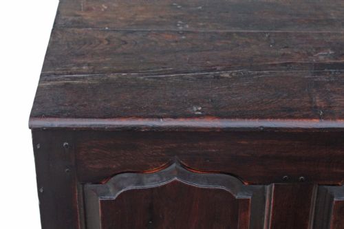 fig 2. Large Georgian oak mule chest coffer ottoman
