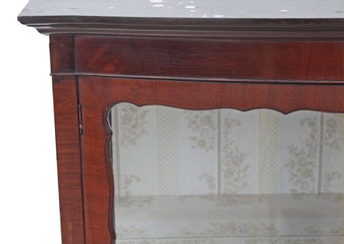fig 1. Edwardian mahogany bow front display cabinet