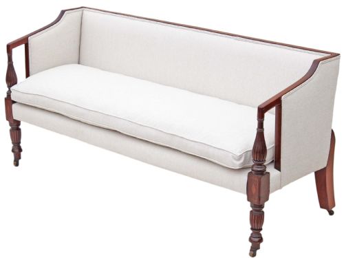 Georgian Mahogany Sofa Chaise Longue