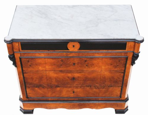 Victorian Walnut and Marble Chest of Drawers