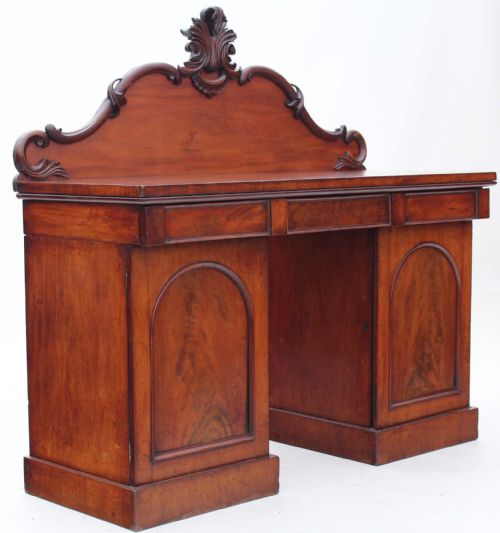 fig 3. Victorian mahogany chiffonier sideboard