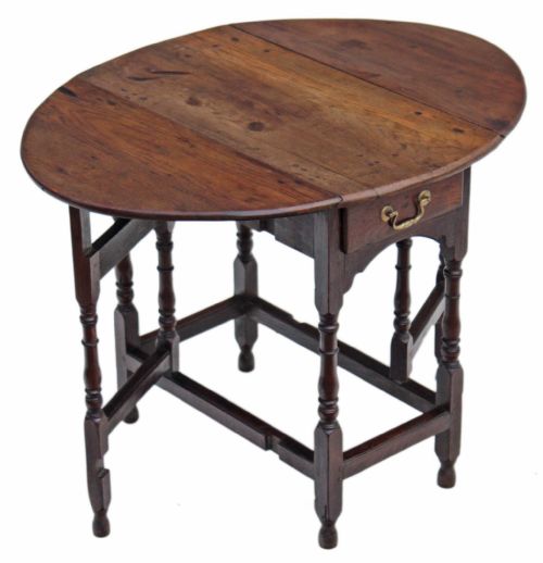 Georgian 18th Century Oak Gateleg Side Table