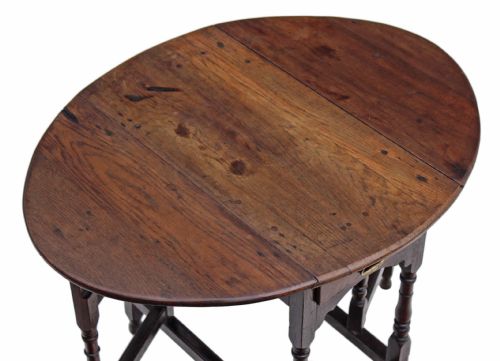 fig 1. Georgian 18th Century oak gateleg side table