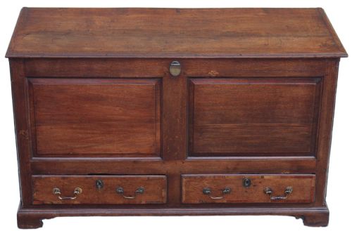 Georgian 18th Century Oak Mule Chest