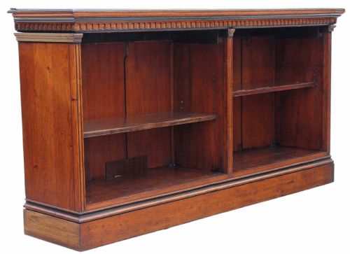 Victorian Oak Bookcase Display Shelves
