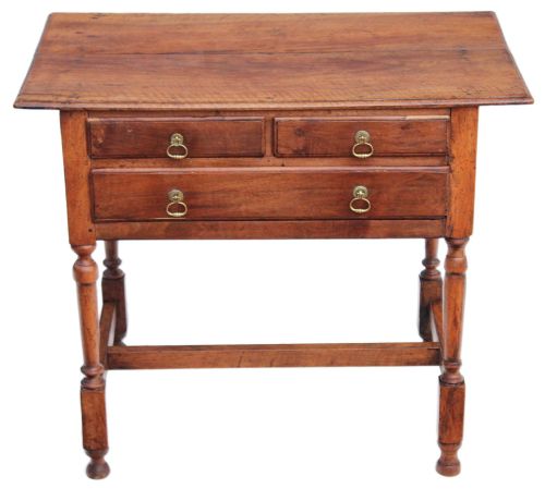 Georgian Fruitwood Walnut Lowboy Table