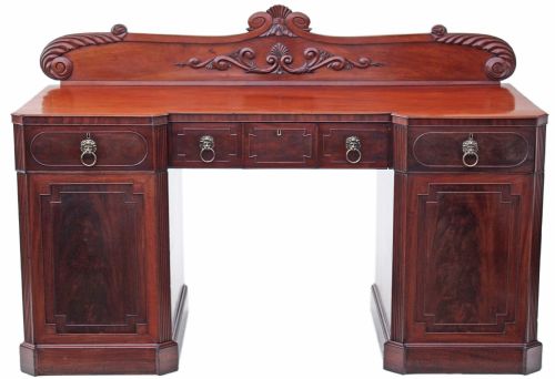Regency Flame Mahogany Sideboard Chiffonier