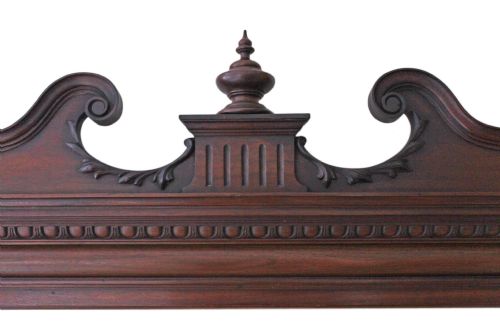 fig 1. Very large Victorian carved walnut wall mirror