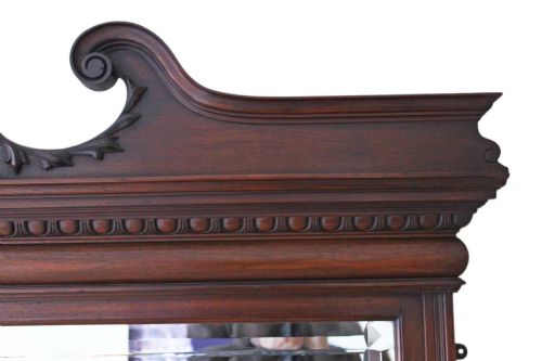 fig 2. Very large Victorian carved walnut wall mirror