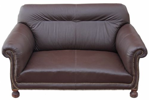Victorian Leather 2 Seater Sofa