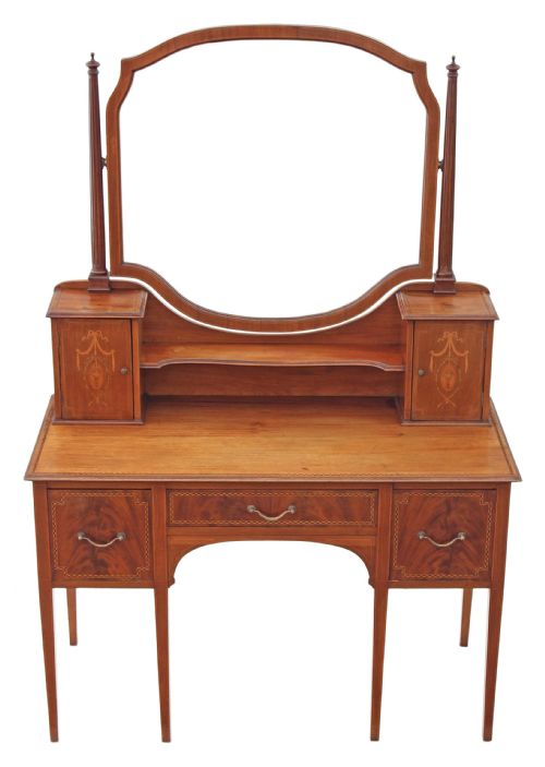 fig 1. Edwardian inlaid mahogany dressing table