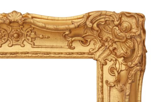 fig 1. Victorian gilt framed wall mirror overmantle