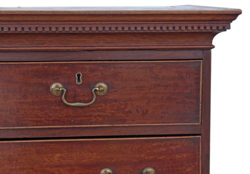 fig 1. Georgian mahogany tallboy chest on chest of drawers