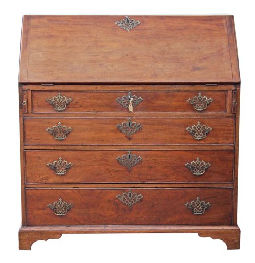 fig 1. Georgian mahogany bureau desk