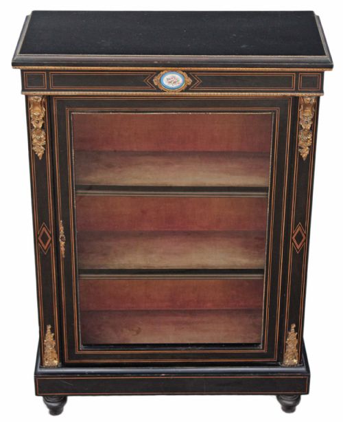 Victorian Aesthetic Glazed Pier Display Cabinet