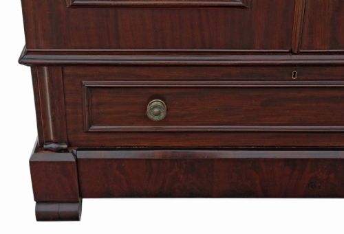 fig 2. William IV mahogany armoire wardrobe