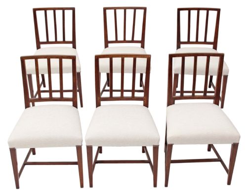 Set of 6 Georgian Dining Chairs Mahogany