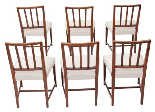 fig 1. Set of 6 Georgian dining chairs mahogany
