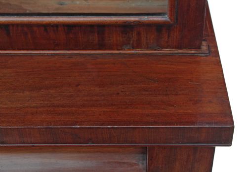 fig 1. Victorian glazed mahogany bookcase display cabinet
