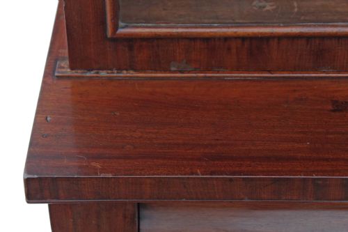 fig 2. Victorian glazed mahogany bookcase display cabinet