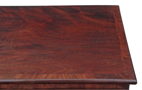 fig 2. Regency flame mahogany chest of drawers
