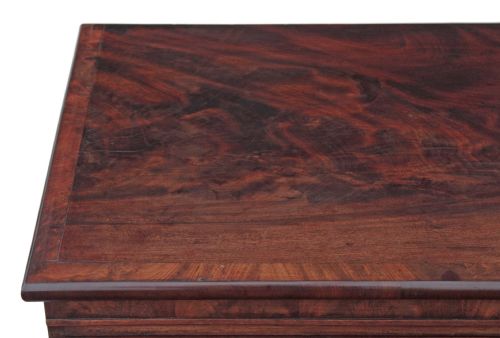 fig 3. Regency flame mahogany chest of drawers