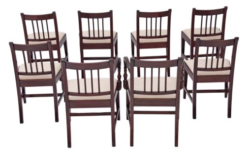 fig 1. Set of 8 Georgian mahogany dining chairs
