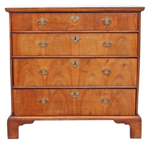 fig 1. Georgian walnut chest of drawers