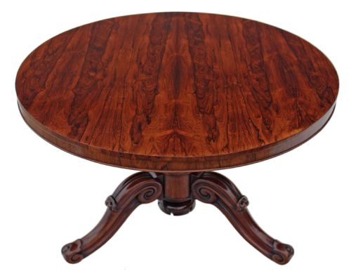 fig 1. Victorian rosewood loo breakfast table tilt top