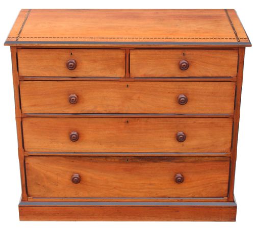 Late Victorian Aesthetic Ash Chest of Drawers