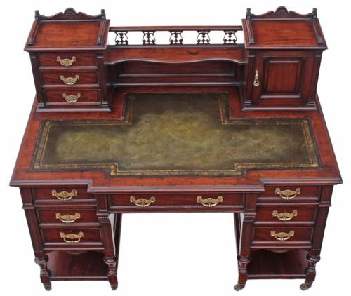 fig 1. Victorian mahogany Dickens desk