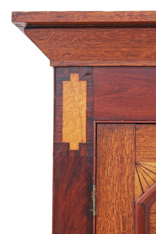 fig 1. Georgian oak hall press housekeepers wardrobe