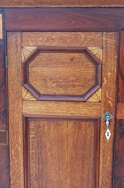 fig 3. Georgian oak hall press housekeepers wardrobe