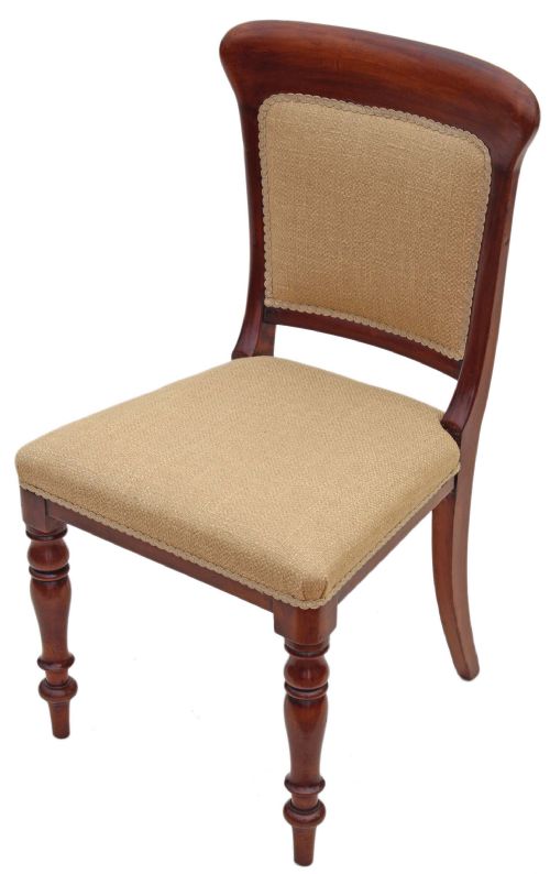 fig 1. Set of 6 Victorian mahogany dining chairs