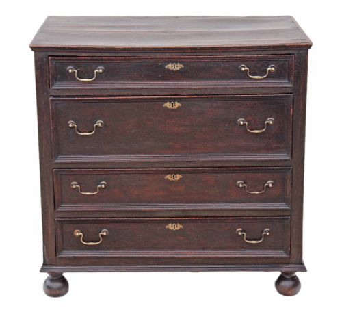 fig 1. Georgian oak chest of drawers