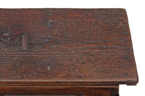 fig 1. 17th Century Spanish chestnut chest coffer