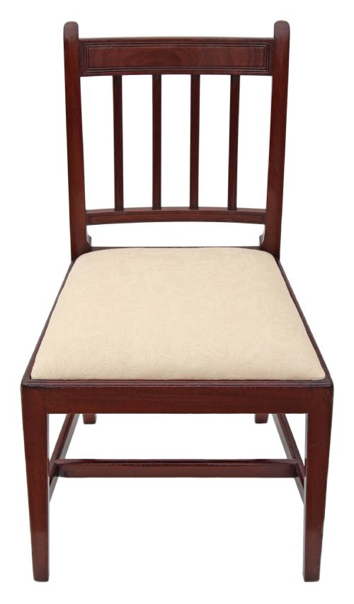 fig 3. Set of 4 Georgian mahogany dining chairs