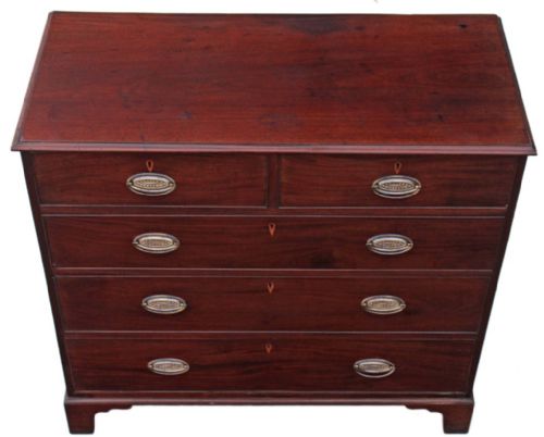 fig 1. Georgian mahogany chest of drawers