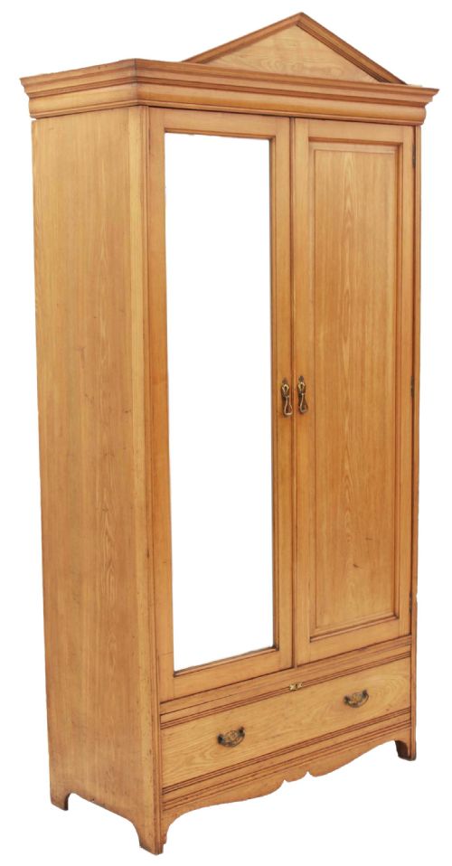 fig 1. Gothic Victorian ash wardrobe armoire