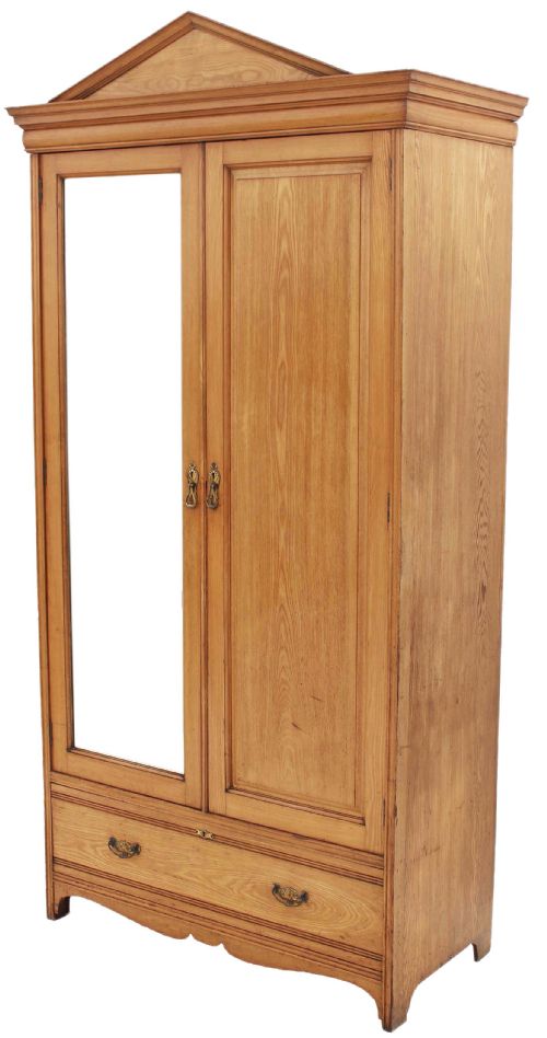 fig 2. Gothic Victorian ash wardrobe armoire