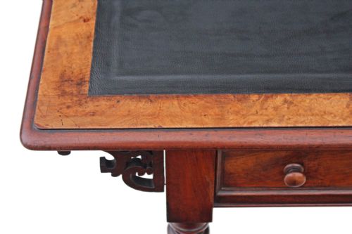 fig 2. Victorian burr walnut writing table desk