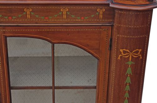 fig 2. Edwardian inlaid mahogany glazed display cabinet