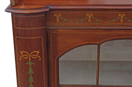 fig 3. Edwardian inlaid mahogany glazed display cabinet