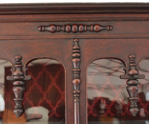 fig 3. William IV mahogany bookcase on table stand